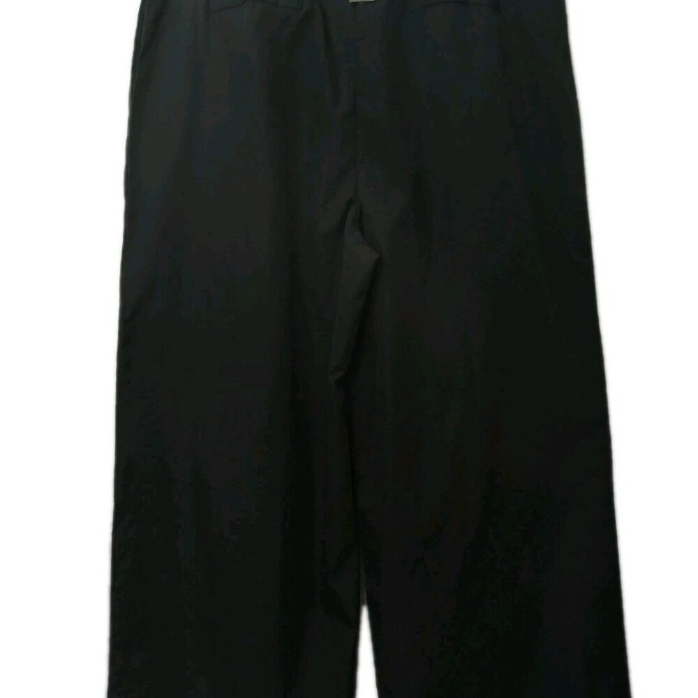Pretty Little Thing Women Sz 16 Dress Pants Black Wide Leg Pleated - Picture 5 of 16